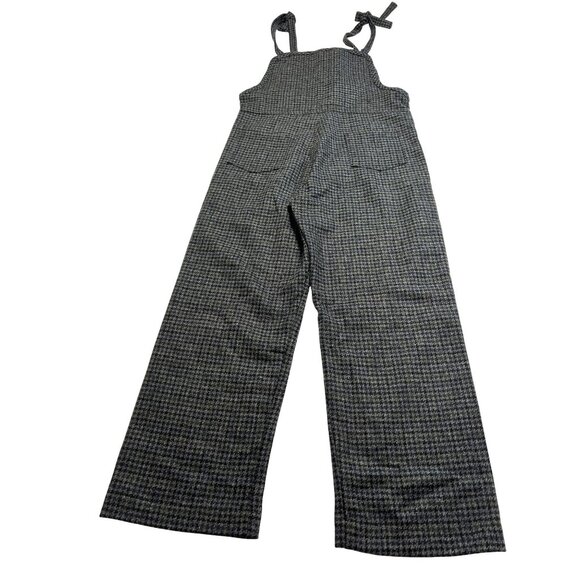 Jo Sephine Tie Shoulder Jumpsuit in Black Houndstooth - Picture 3 of 3